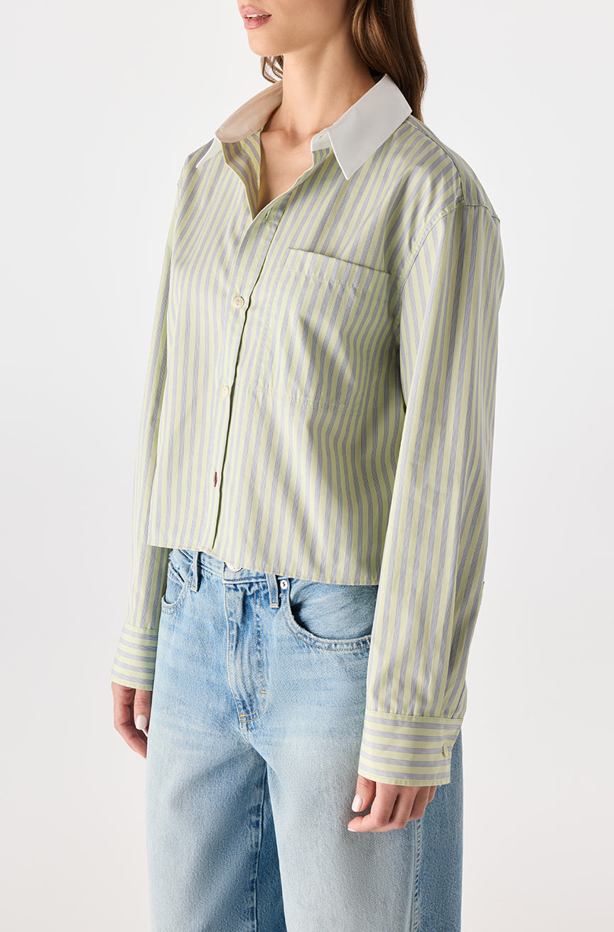 AMO Denim | Ruth Crop in Thistle