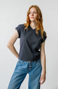 AMO Denim La Vie Tee in Vintage Black