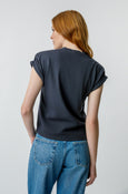 AMO Denim La Vie Tee in Vintage Black