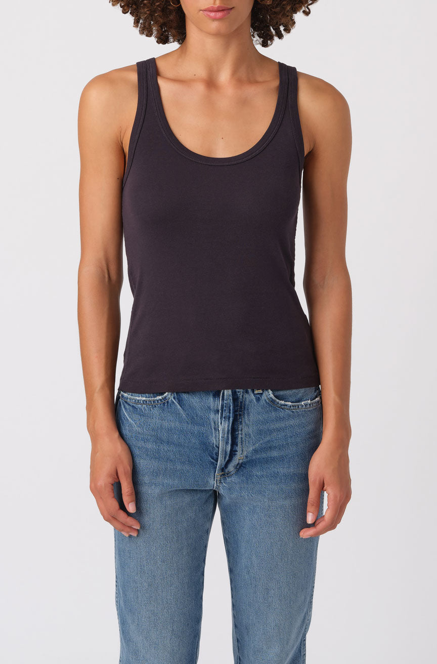 AMO Denim | Layering Tank in Vintage Black – A M O