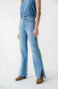 AMO Denim Liz Split Flare in Infatuation