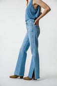 AMO Denim Liz Split Flare in Infatuation