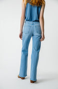 AMO Denim Liz Split Flare in Infatuation