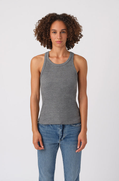 Lani Rib Tank Heather Grey main image 1
