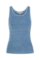 AMO Denim | Long Rib Tank in Indigo Stone Wash