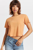 AMO Denim | Babe Tee in Apricot