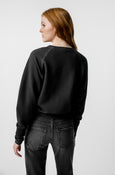 AMO Denim Lovebird Double Layer Fleece in Vintage Black