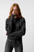 AMO Denim Lovebird Double Layer Fleece in Vintage Black