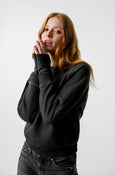 AMO Denim Lovebird Double Layer Fleece in Vintage Black