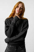 AMO Denim Lovebird Double Layer Fleece in Vintage Black