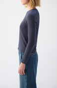 AMO Denim | Lovely Rib Tee in Neptune