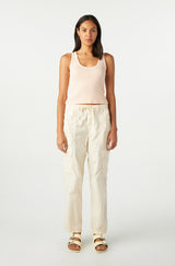 AMO Denim Luisa Cargo in Bone