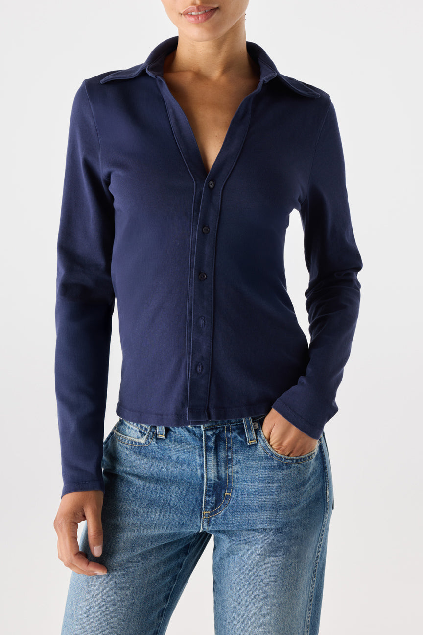 AMO Denim | Carolyn Top in Twilight