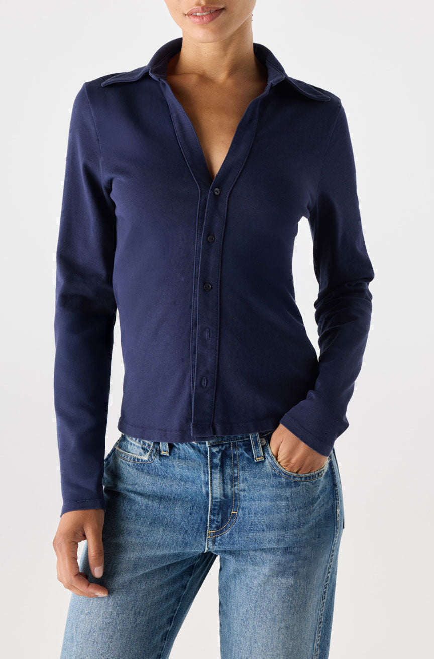 AMO Denim | Carolyn Top in Twilight