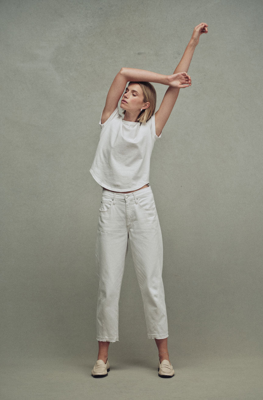 AMO Denim | Maria in Chalk