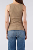 AMO Denim | Angel Rib Tank in Sand