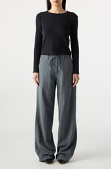 AMO Denim | Nora Pant in Heather Grey