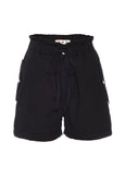 AMO Denim Parachute Short in Black