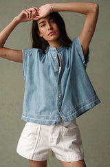 AMO Denim | Tessa Top in Tide