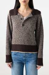 AMO Denim | Bobbie Sweater in Mocha/Storm