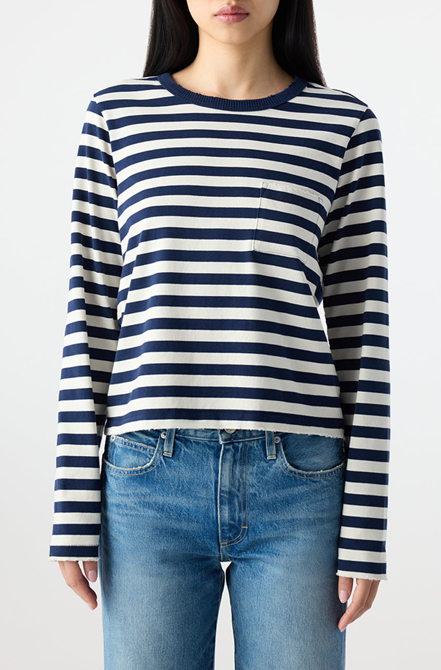 AMO Denim | Brigitte Long Sleeve in Twilight/Bone