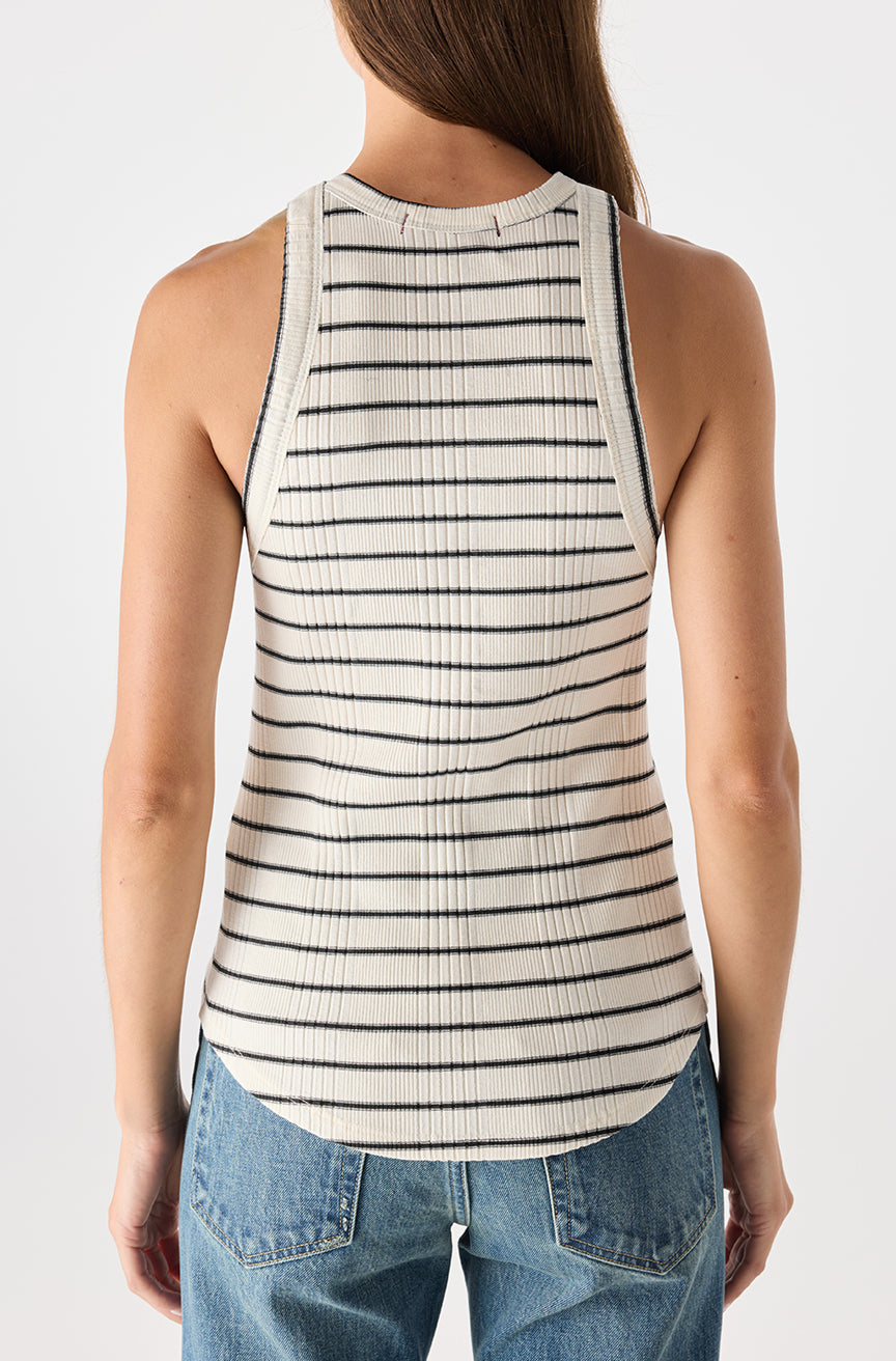 AMO Denim | Vera Tank in Natural/Black