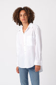 AMO Denim Ruth Oversized Shirt in White