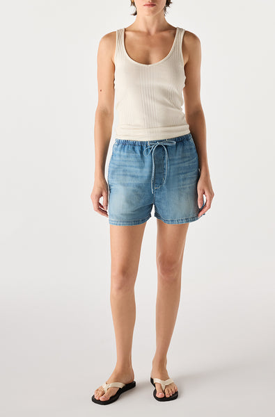 AMO Denim | Simone Short in Swell – A M O