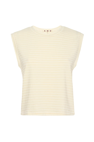 Sleeveless Babe Tee <br> Natural