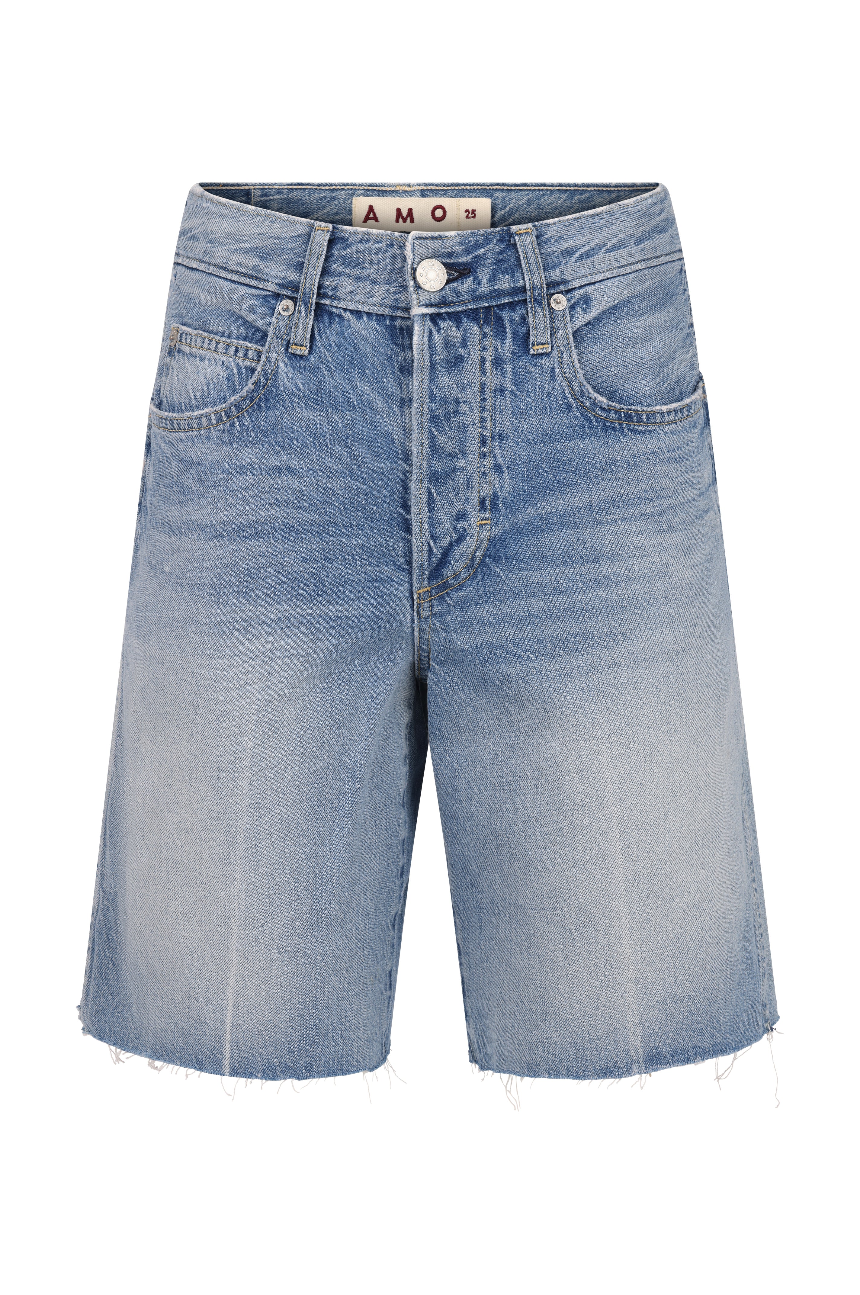 Steph Short Denim Shorts in Breeze | AMO Denim