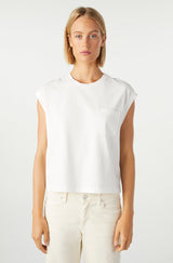 AMO Denim Sunny Tee in White