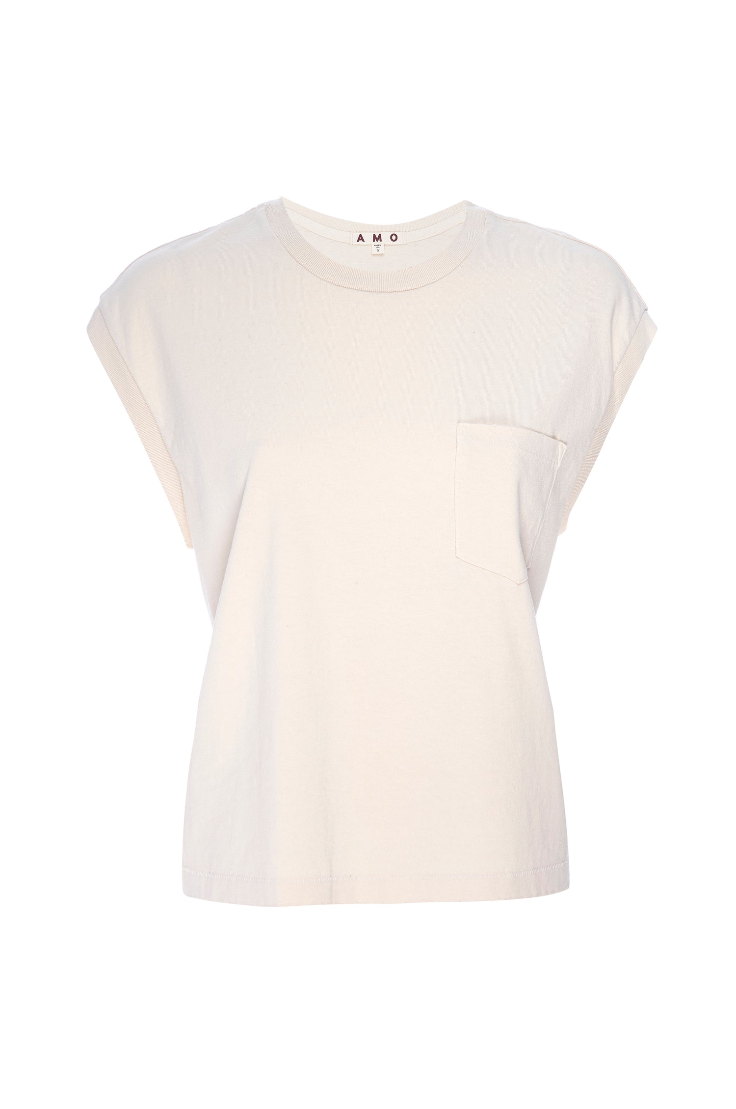 AMO Denim Sunny Tee in Bone