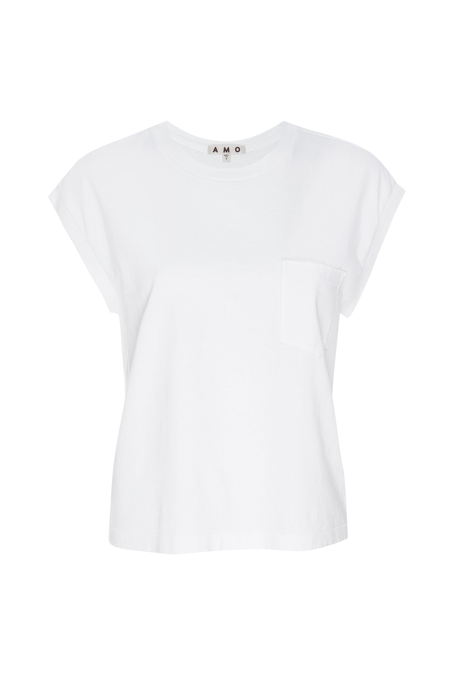 AMO Denim Sunny Tee in White