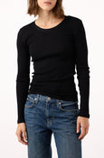 AMO Denim | Swoon Long Sleeve in Black