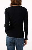 AMO Denim | Swoon Long Sleeve in Black