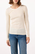 AMO Denim | Swoon Long Sleeve in Bone