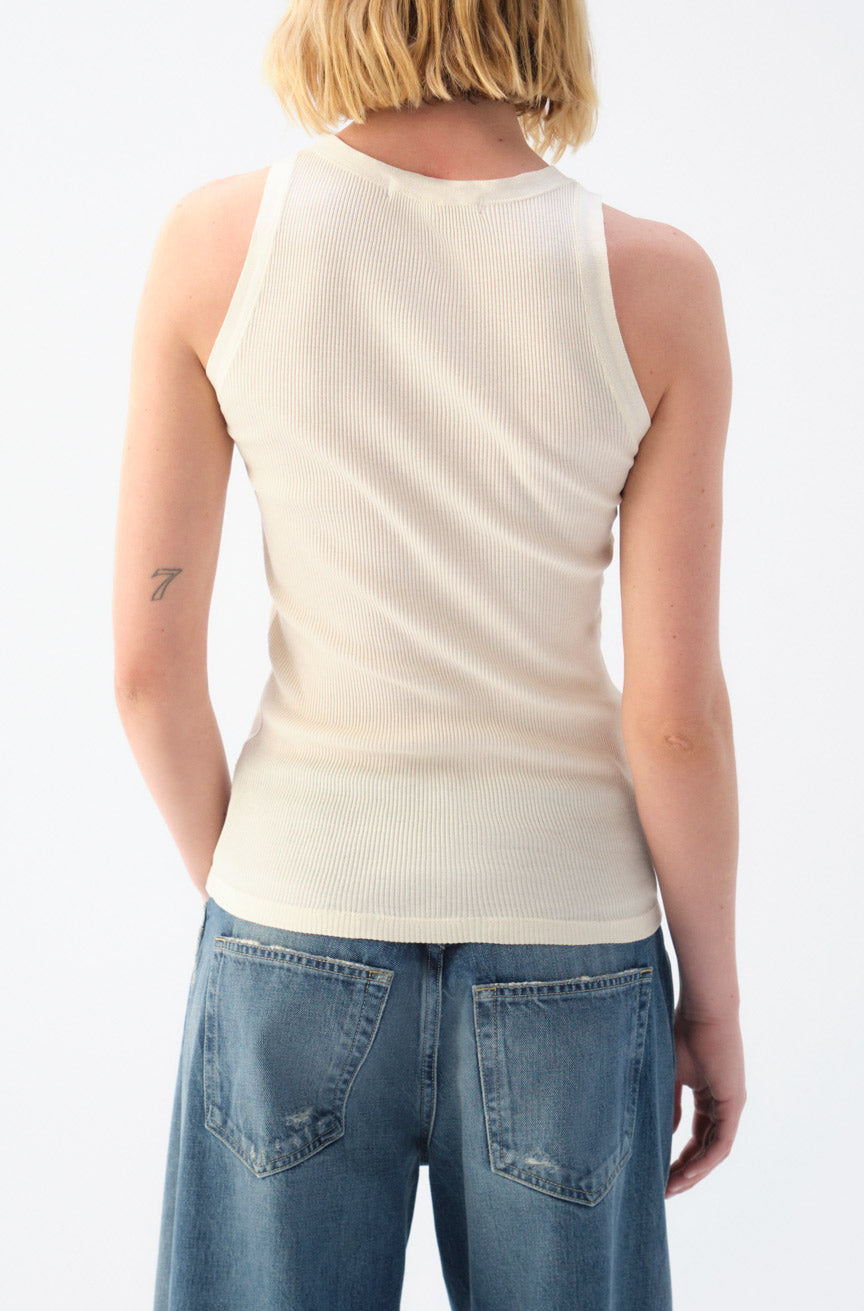 AMO Denim | Swoon Tank in Bone