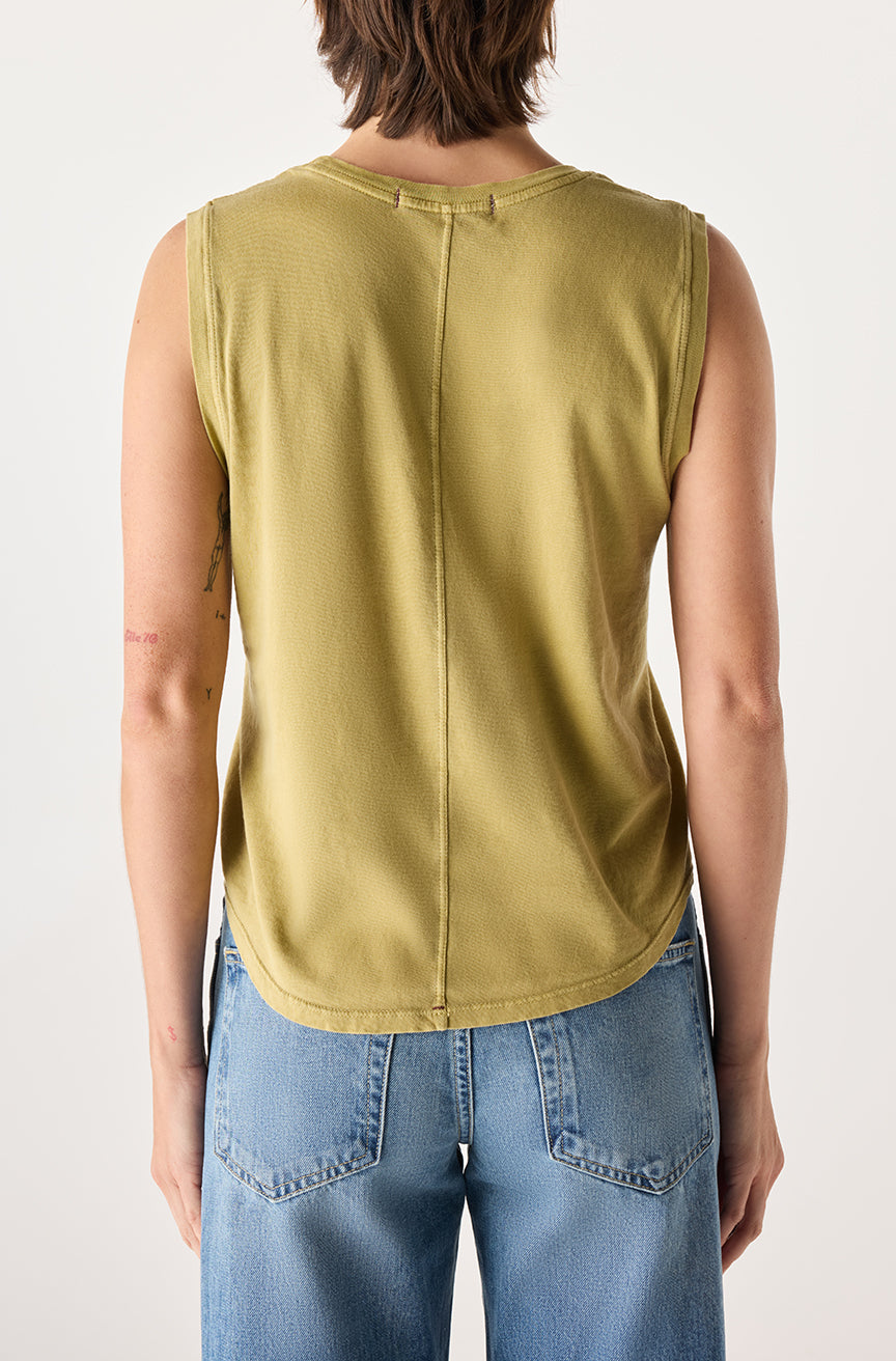 AMO Denim | Lula Tank in Sprig