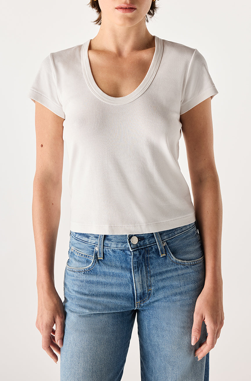 AMO Denim | Rumi Tee in Eggshell