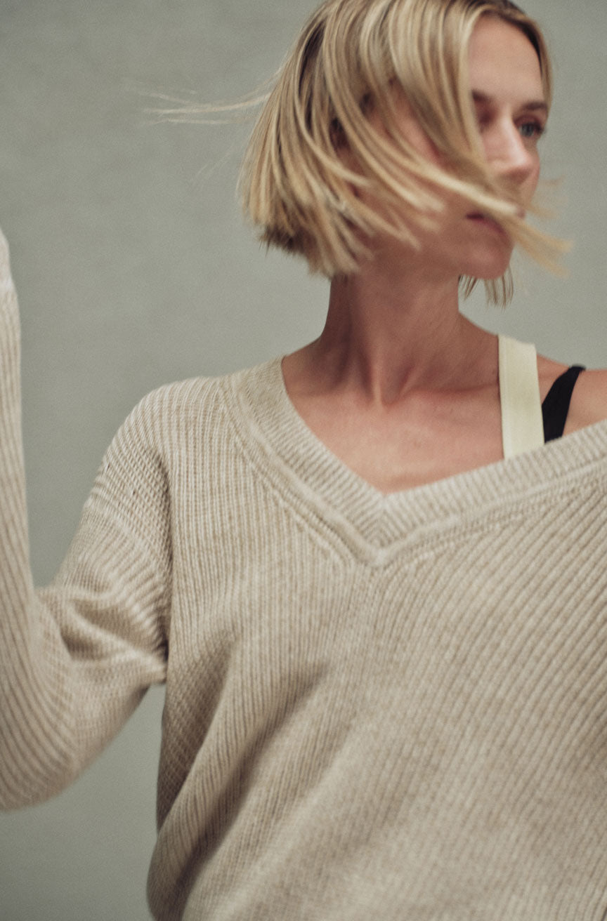 AMO Denim | Wren Sweater in Grain