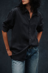 AMO Denim | Blair Shirt in Vintage Black