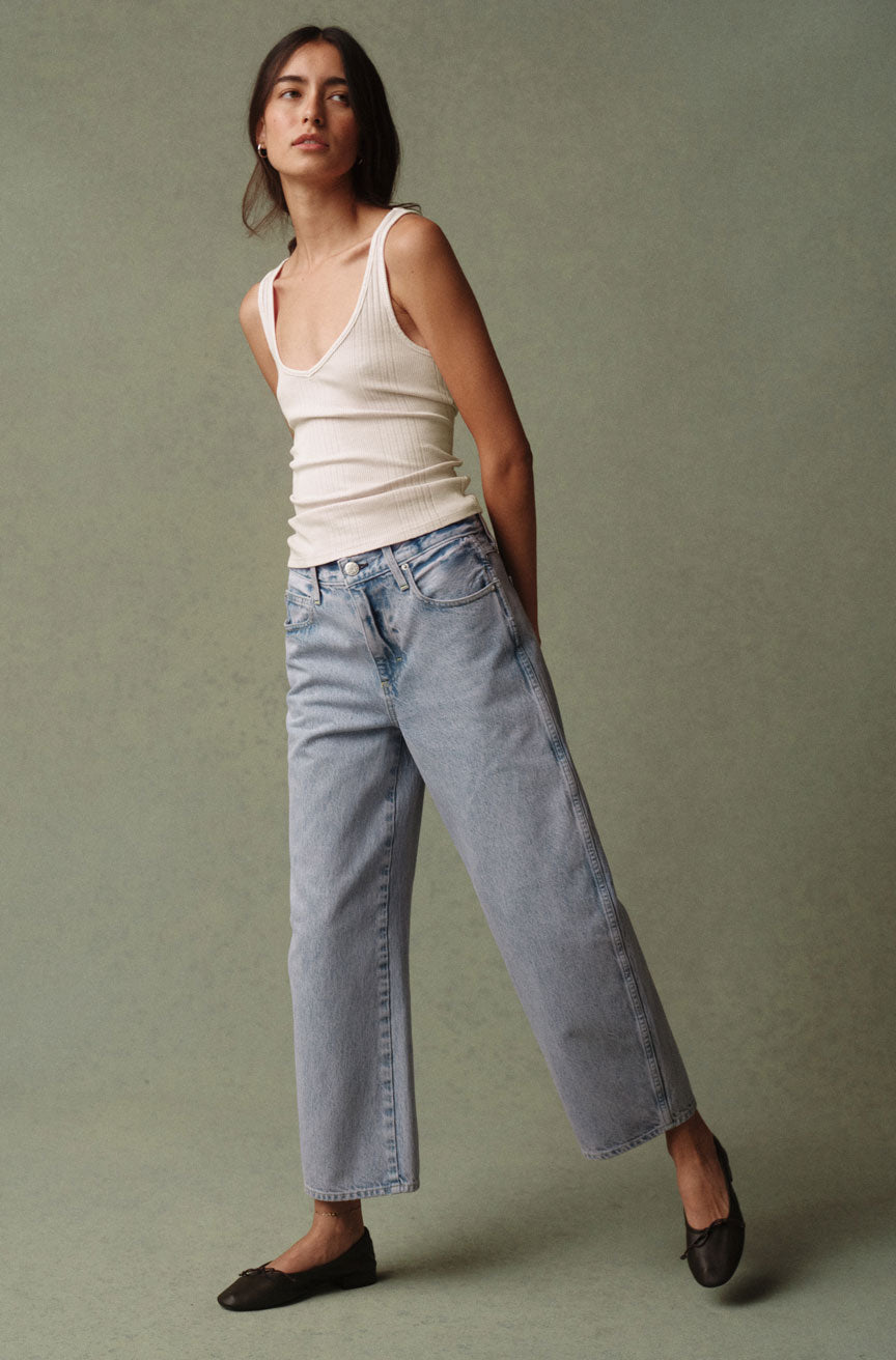 AMO Denim | Christie Crop in Stonefruit
