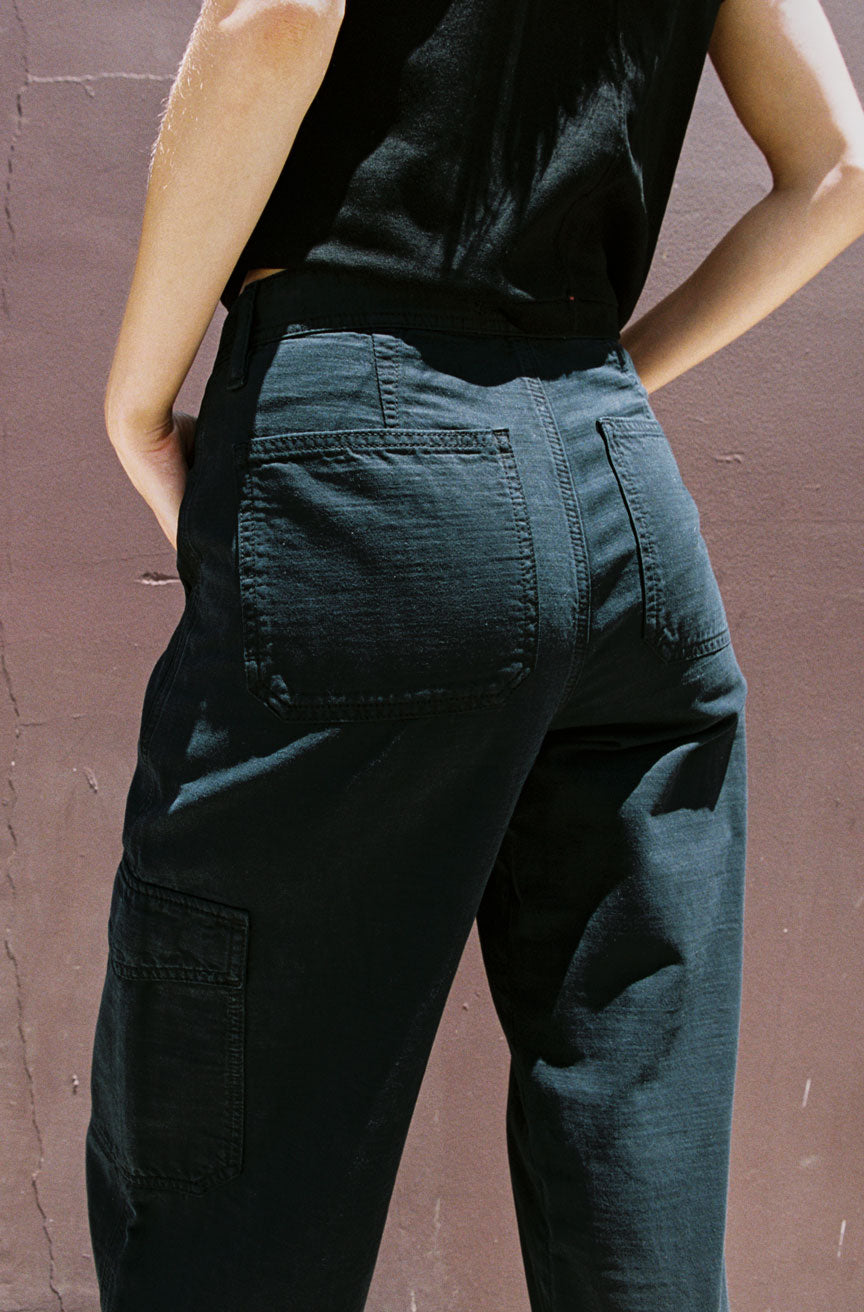 AMO Denim | Colette Cargo in Vintage Black