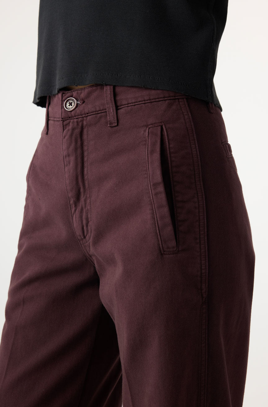 AMO Denim | Frida Trouser in Aubergine