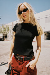 AMO Denim | Jade Tee in Black