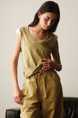 AMO Denim | Lula Tank in Sprig