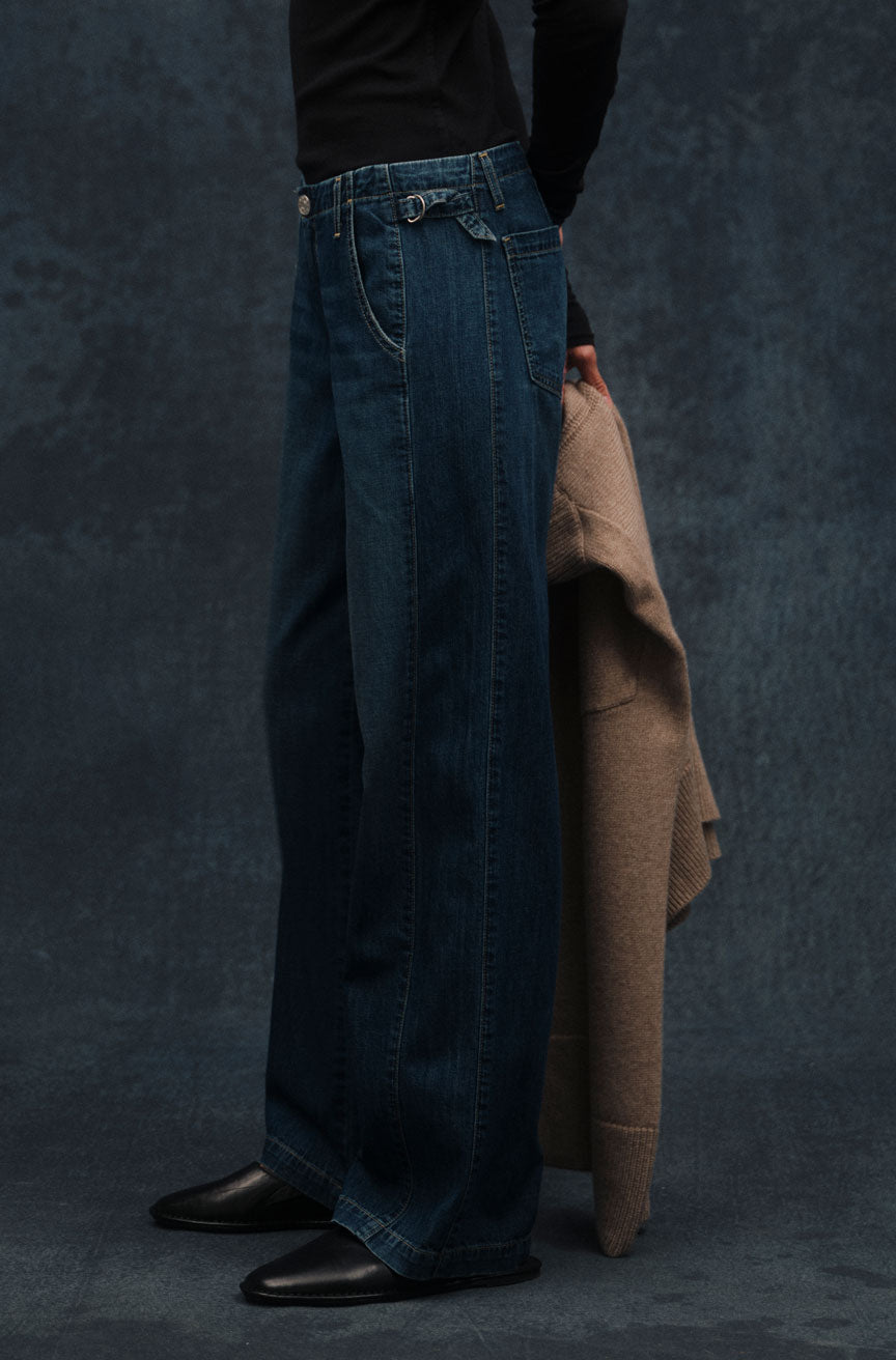 AMO Denim | Margot Trouser in Freeze