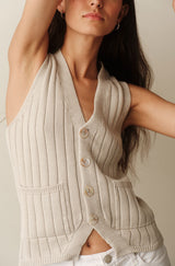 AMO Denim | Marlowe Sweater in Saltstone