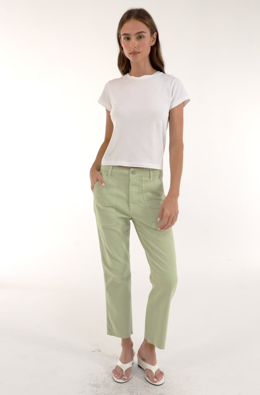 AMO Denim | Easy Army Trouser in Thistle – A M O