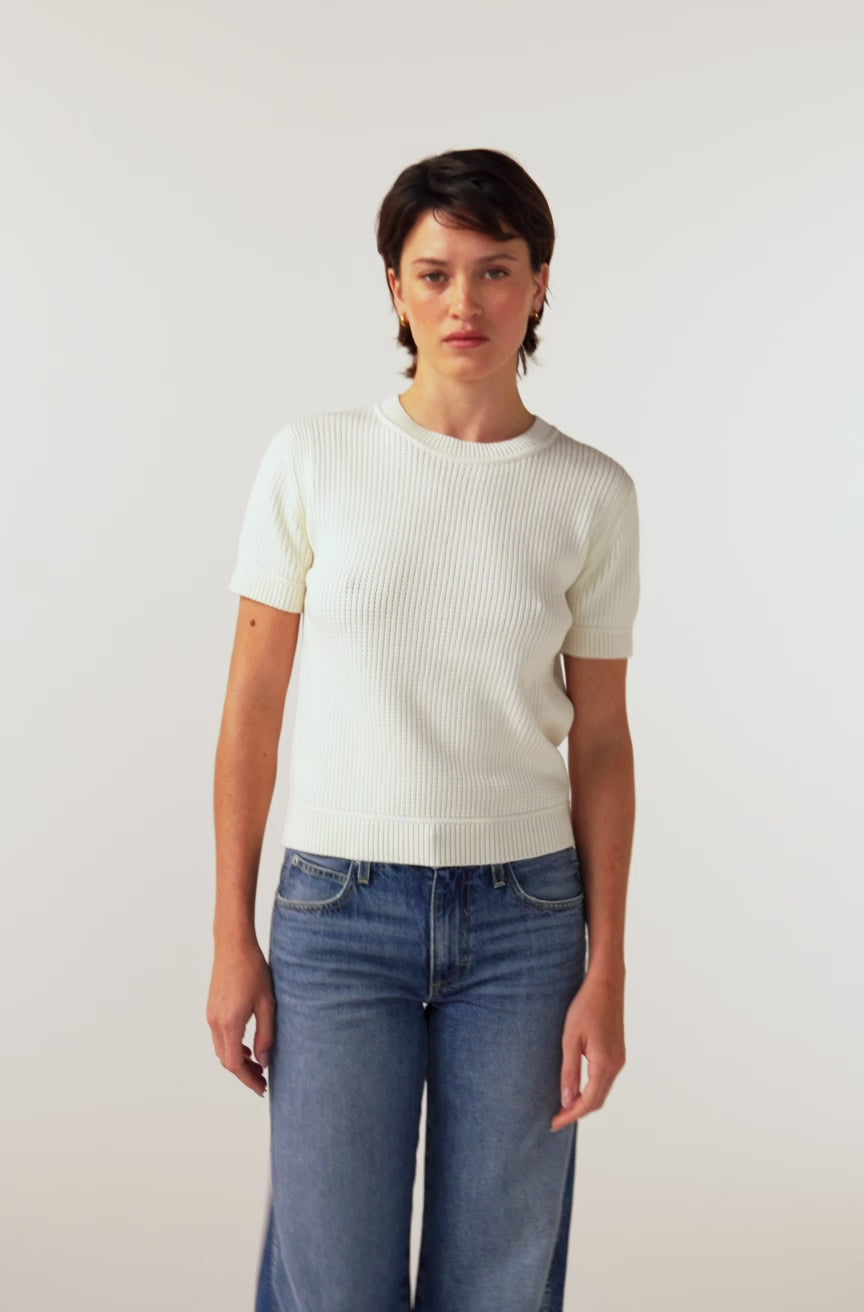 Noa Sweater Bone | AMO Denim
